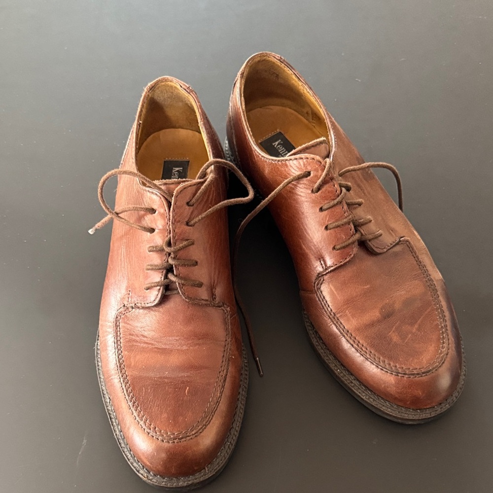 Kenneth Cole Men's Tan Leather Oxfords